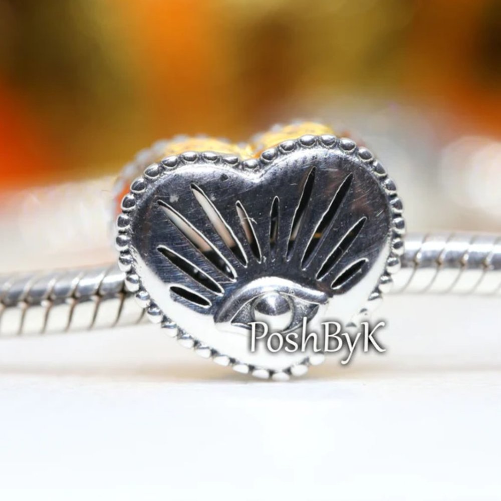 Pandora All-seeing Eye & Heart Charm 799179C00